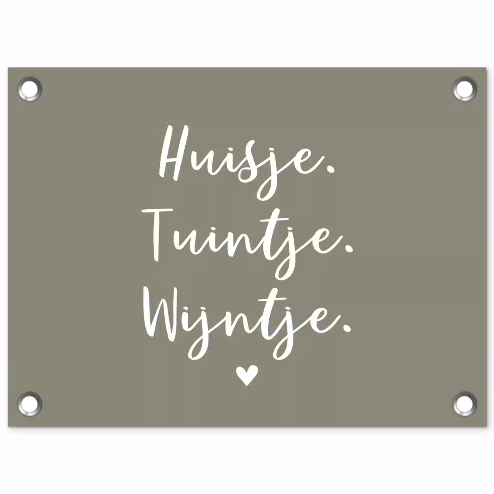Tuinposter - Tekst - Huisje, tuintje, wijntje - Thuis - Quotes - Wijn — 1