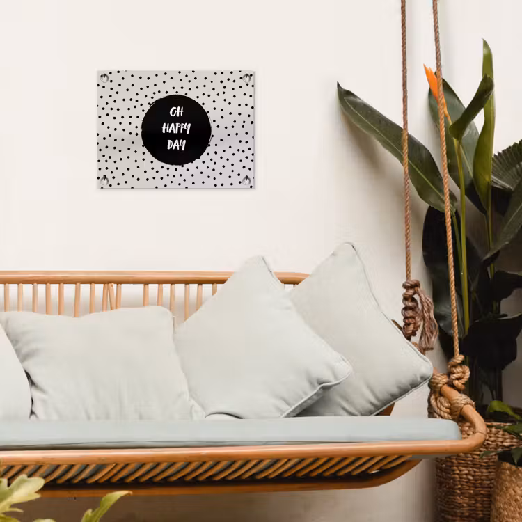 Tuinposter - Quotes - Gelukkig - Tekst - Oh happy day — 4