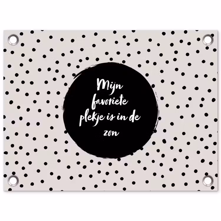Tuinposter - Quotes - Tekst - Tuin - Mijn favoriete plekje is in de zon - Zon — 1