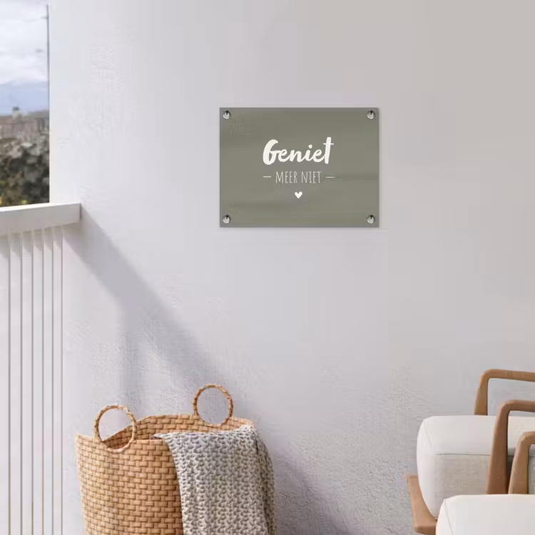 Tuinposter - Spreuken - Geniet meer niet - Zomer - Tekst - Genieten — 5