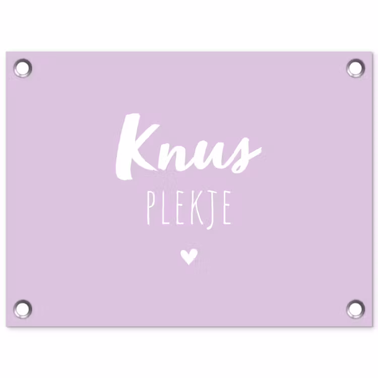 Tuinposter - Tuin - Tekst - Knus plekje - Quotes — 1