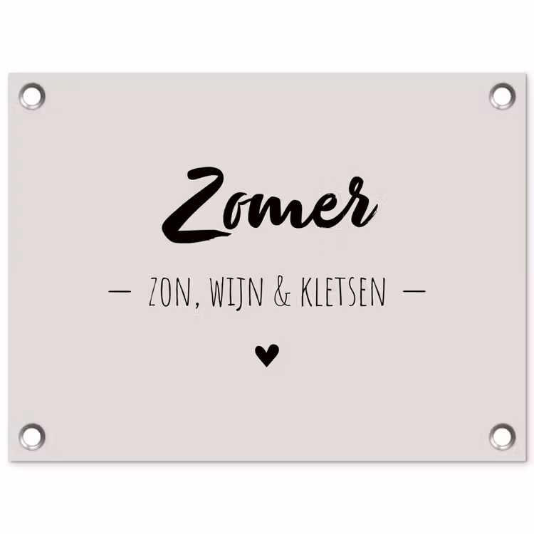 Tuinposter - Wijn - Zomer zon, wijn & kletsen - Quotes - Tekst — 1