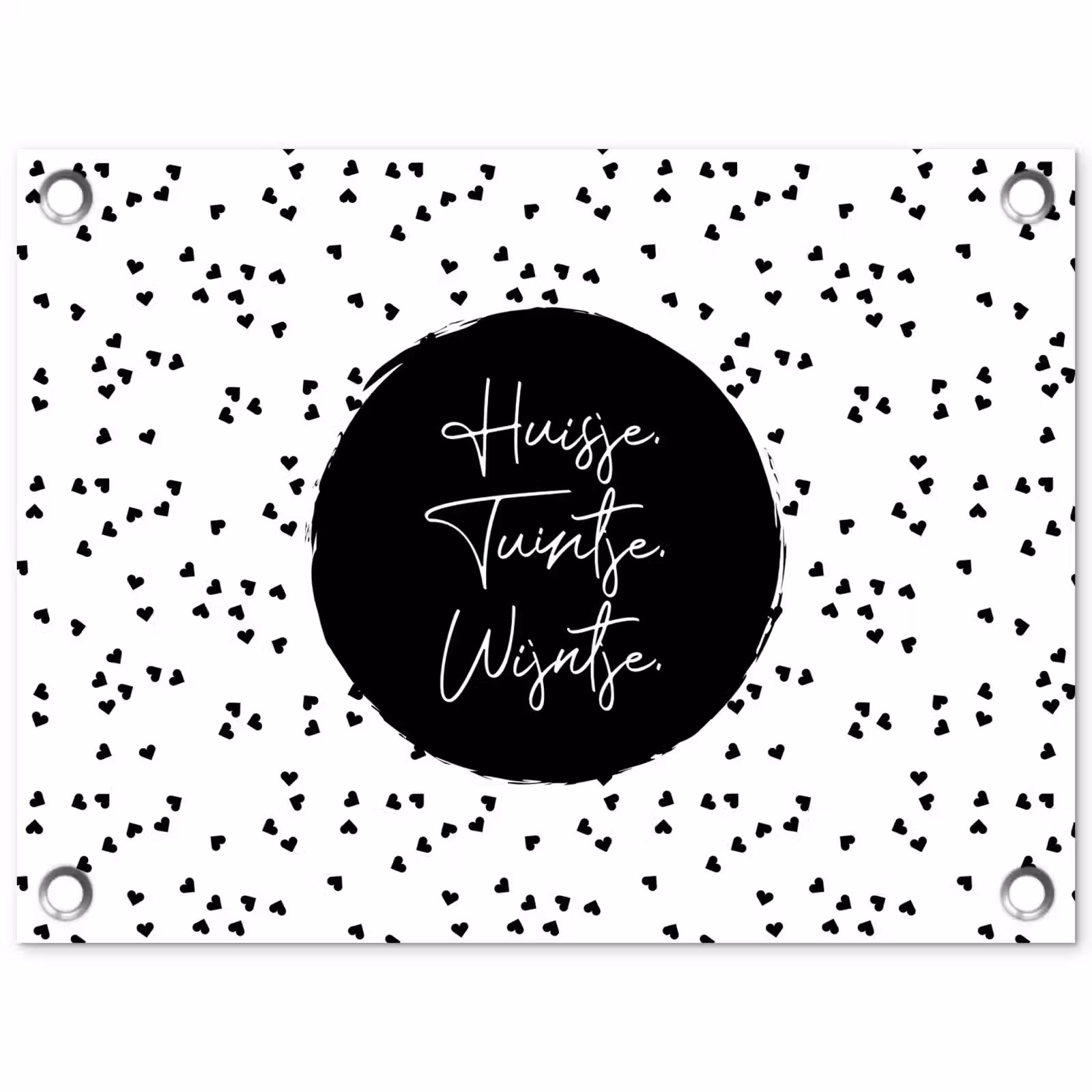 Tuinposter - Quotes - Huisje. Tuintje. Wijntje. - Wijn - Tekst — 1