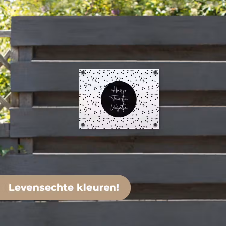 Tuinposter - Quotes - Huisje. Tuintje. Wijntje. - Wijn - Tekst — 6