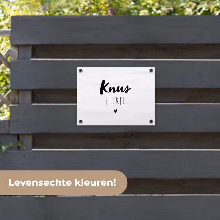 Tuinposter - Quotes - Knus plekje - Tuin - Tekst — 6