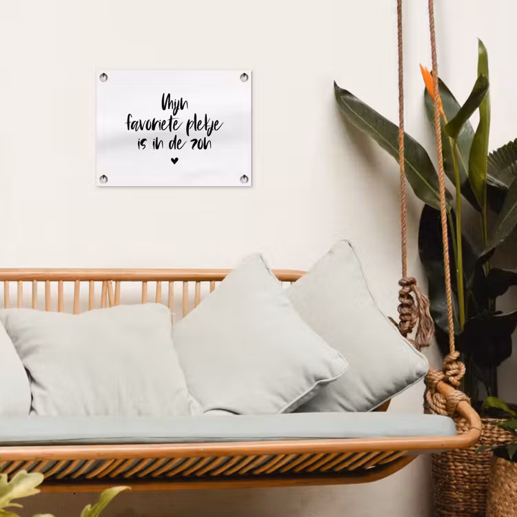 Tuinposter - Quotes - Mijn favoriete plekje in in de zon - Zomer - Zon - Tekst — 4