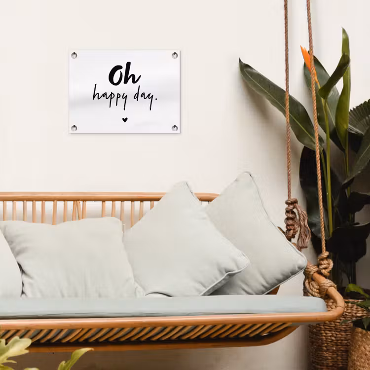 Tuinposter - Quotes - Oh happy day - Spreuken - Geluk — 4