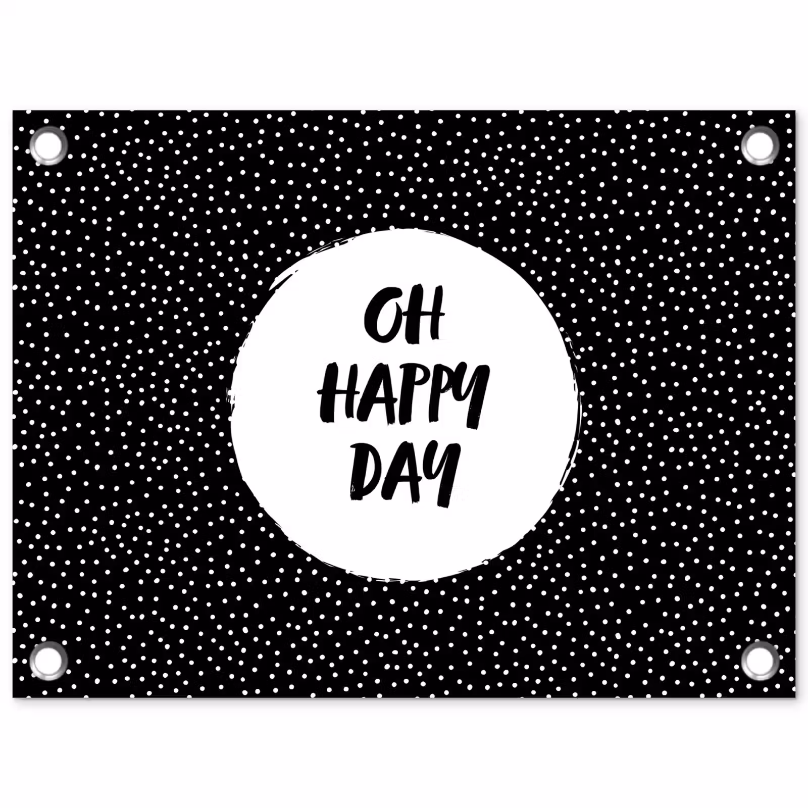 Tuinposter - Quotes - Tekst - Oh happy day - Geluk — 1