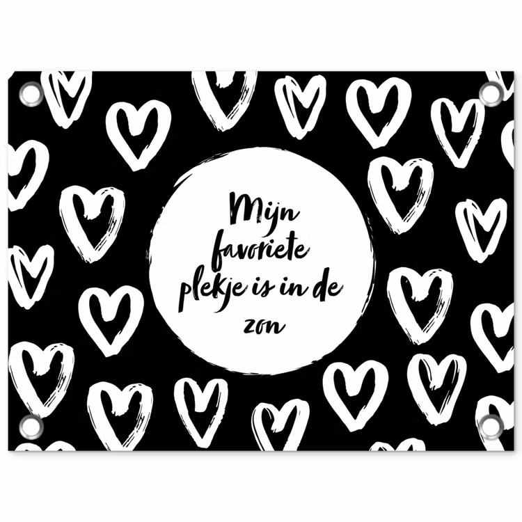 Tuinposter - Tekst - Mijn favoriete plekje is in de zon - Quotes - Zomer - Zon — 1