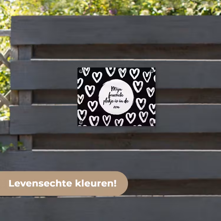 Tuinposter - Tekst - Mijn favoriete plekje is in de zon - Quotes - Zomer - Zon — 6