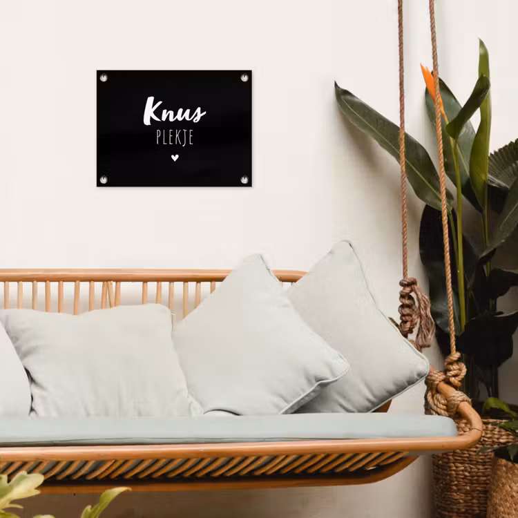 Tuinposter - Thuis - Quotes - Knus plekje - Tekst — 4