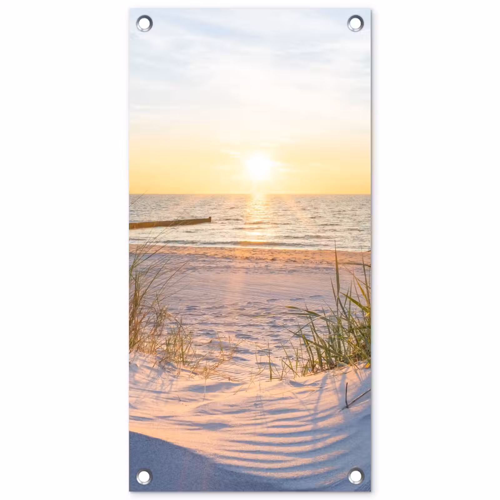 Tuinposter - Zonsondergang op het Strand — 1