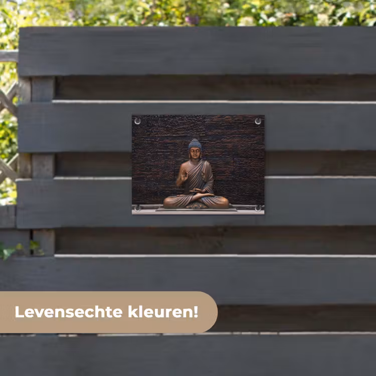 Tuinposter - Rustgevende Boeddha in meditatie — 6