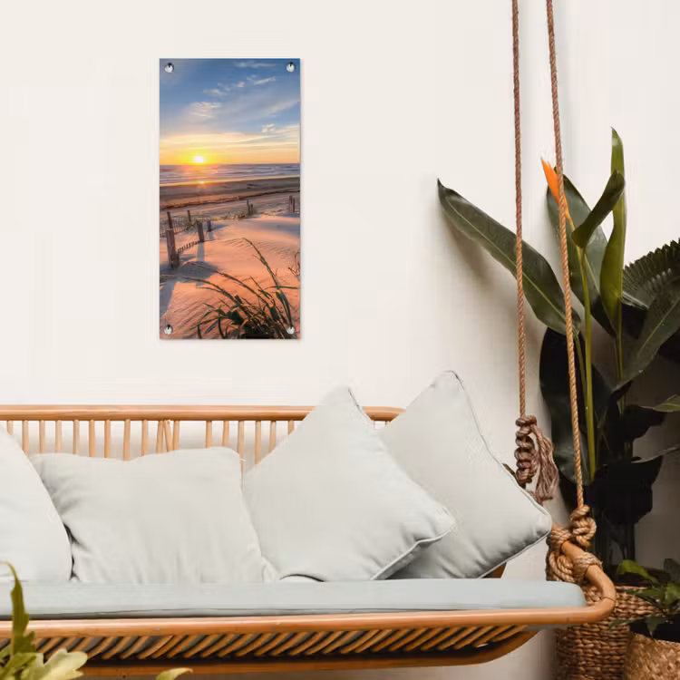 Tuinposter - Zandpad bij Zonsondergang — 4