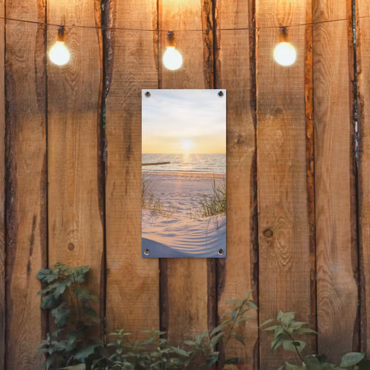 Tuinposter - Zonsondergang op het Strand — 3