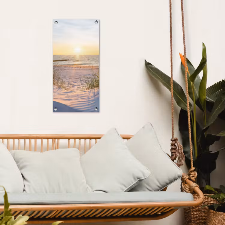 Tuinposter - Zonsondergang op het Strand — 4
