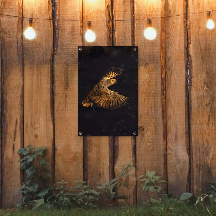 Tuinposter - Papegaai - Vogel - Oranje — 2