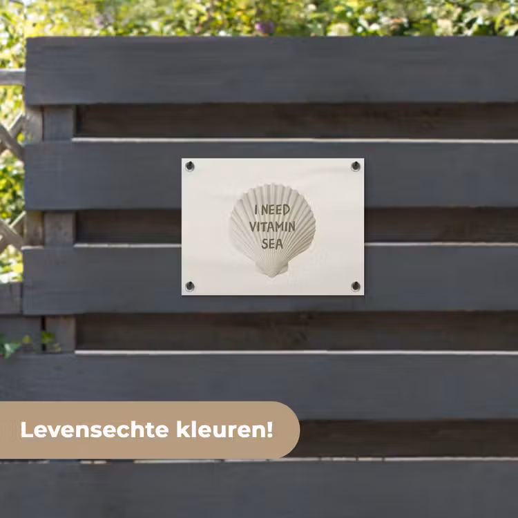 Tuinposter - Schelp - Quote - Groen — 6