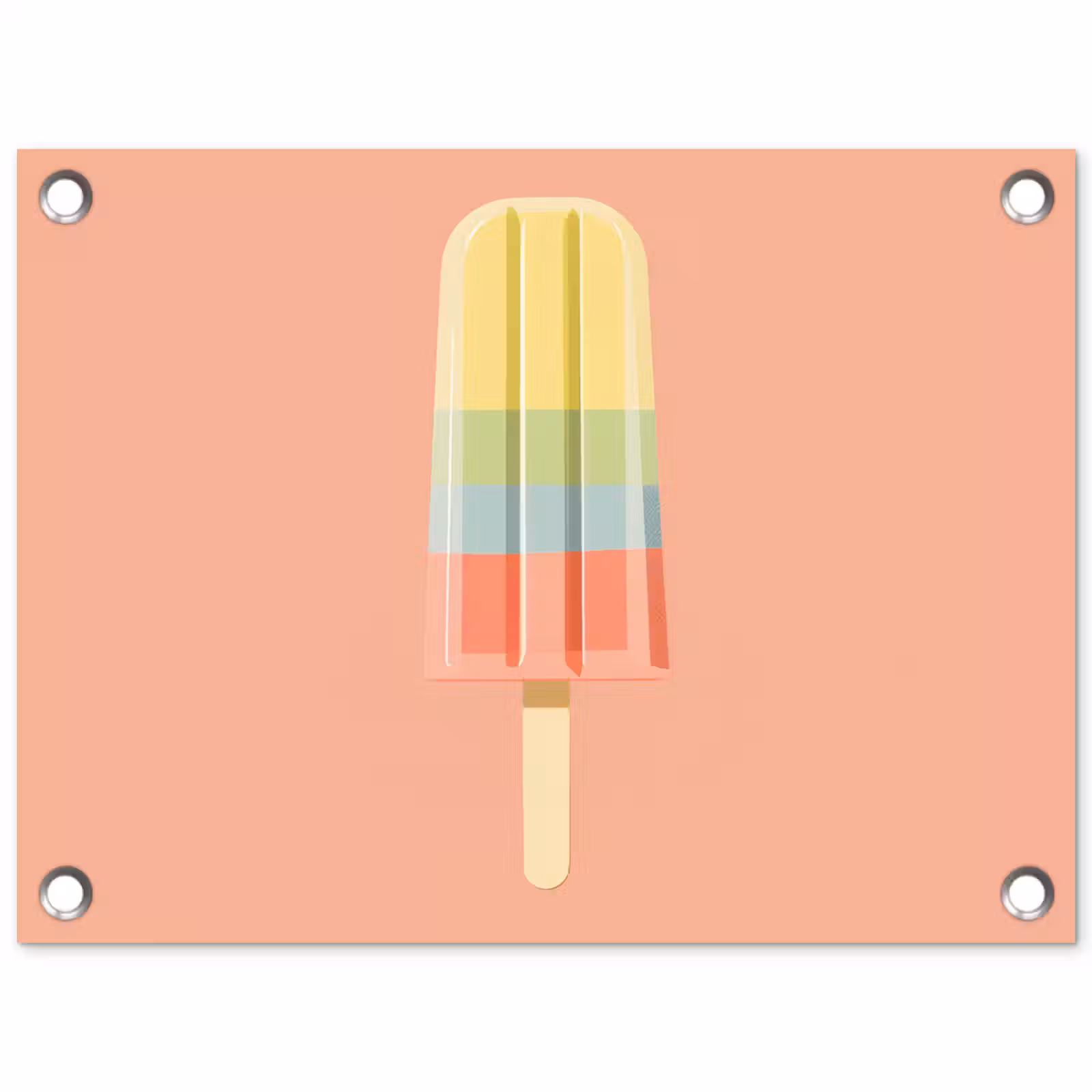 Tuinposter - Waterijsje - Pasteltinten - Minimalistisch — 1