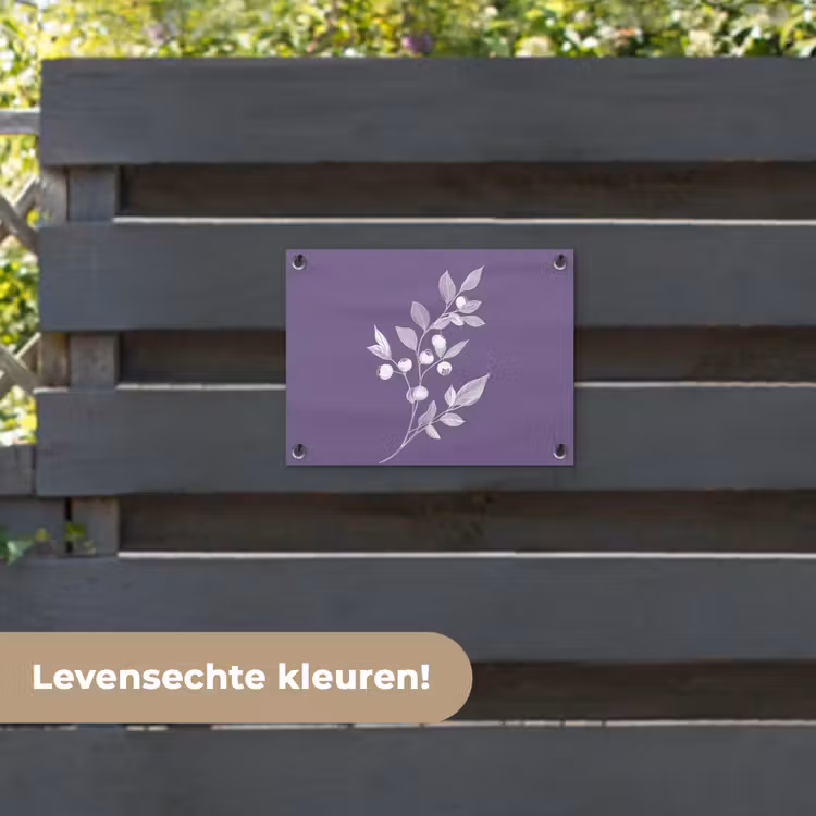 Tuinposter - Tak - Sierlijk - Bladeren - Minimalistisch — 6