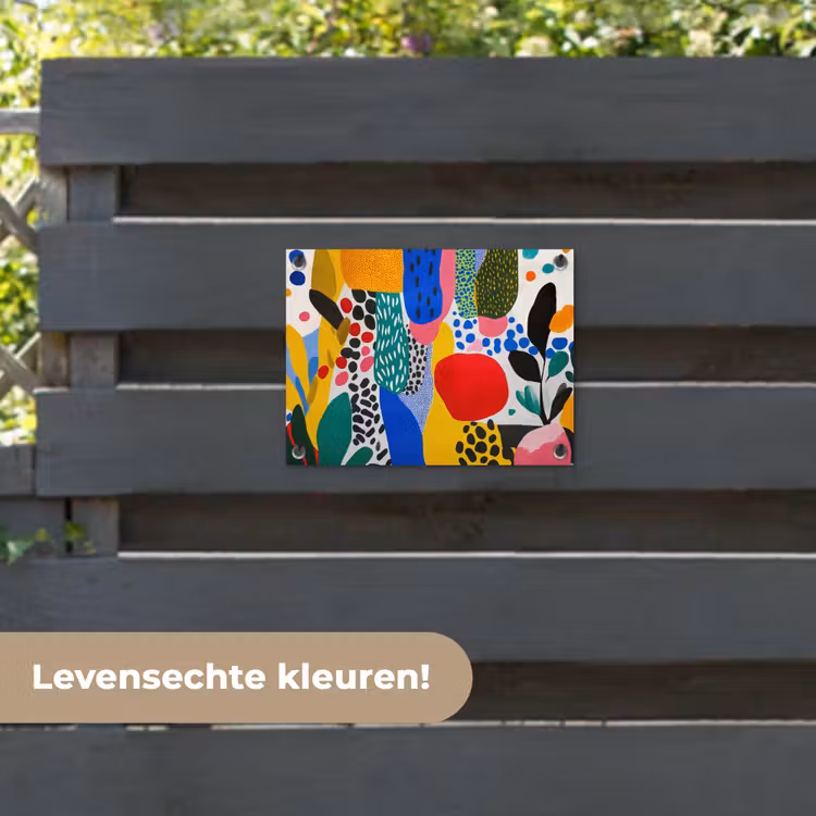 Tuinposter - Stippen - Vormen - Modern - Kleuren — 6