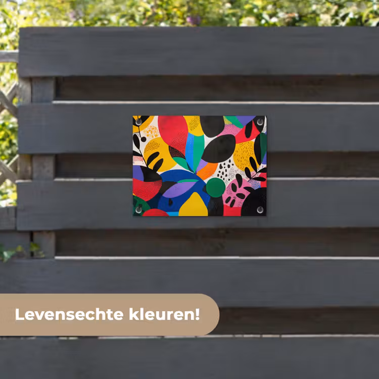 Tuinposter - Vormen - Stippen - Kleurrijk — 6