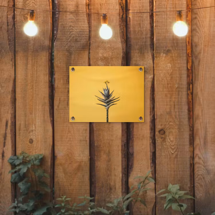 Tuinposter - Plant - Minimalistisch - Bloem - Geel — 3