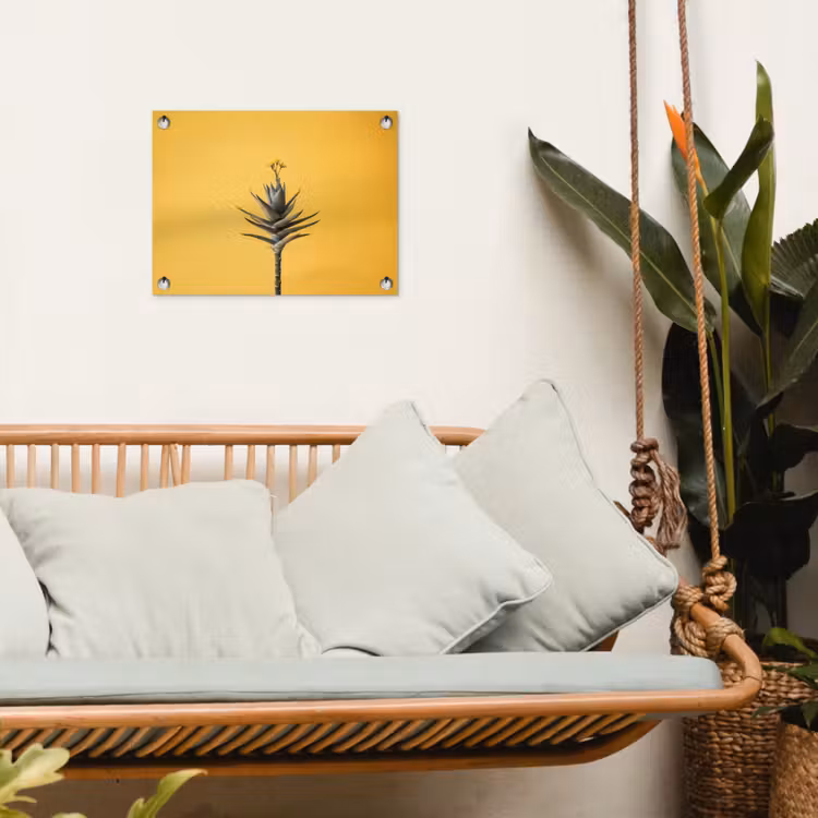 Tuinposter - Plant - Minimalistisch - Bloem - Geel — 4