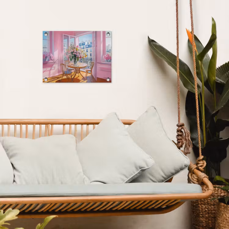 Tuinposter - Pink - City - Bloemen — 4