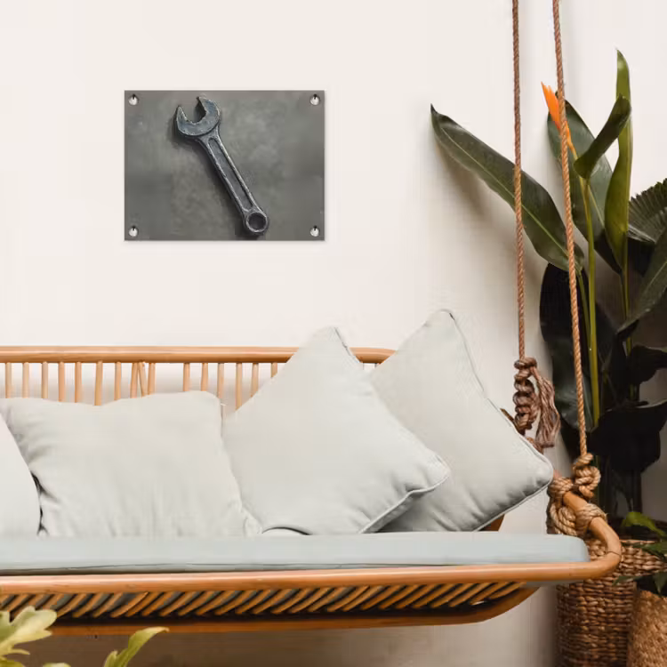 Tuinposter - Steeksleutel - Schilderij - Gereedschap - Verf — 4