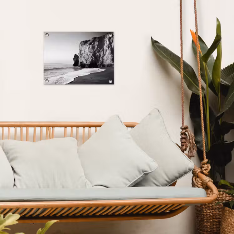 Tuinposter - Strand - Klif - Golven - Voetstappen — 4