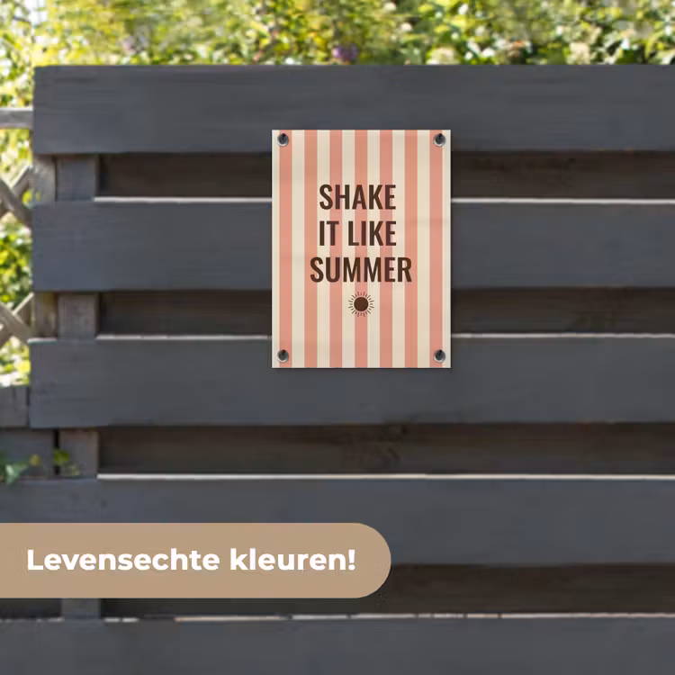 Tuinposter - Zomer - Quote - Strepen — 6