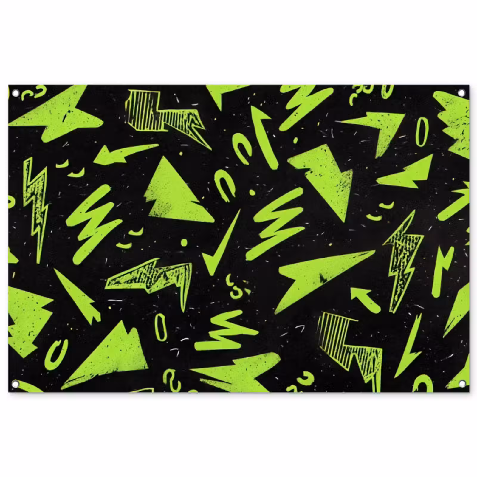 Tuinposter - Gaming - Vormen - Pijlen - Abstract - Zwart — 1