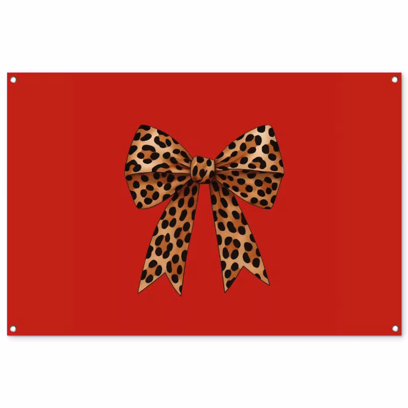Tuinposter - Strik - Sierlijk - Panter - Rood — 1