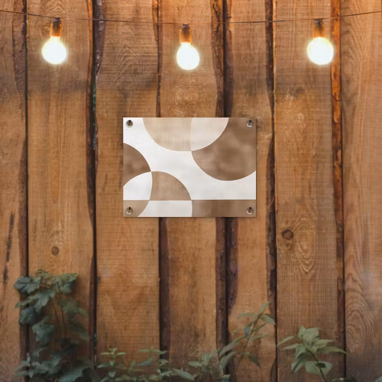 Tuinposter - Snijdende cirkels - Overlappende vlakken — 2