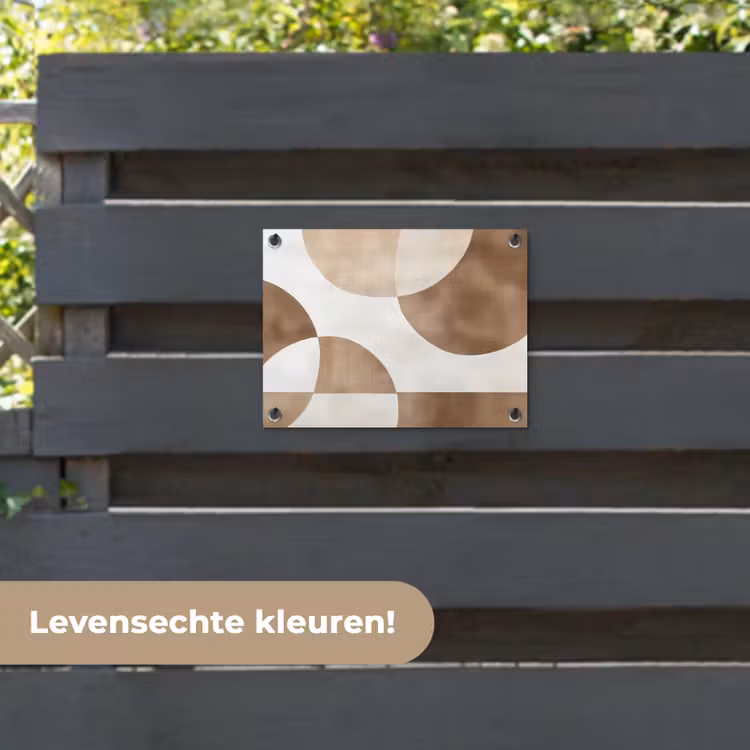 Tuinposter - Snijdende cirkels - Overlappende vlakken — 6