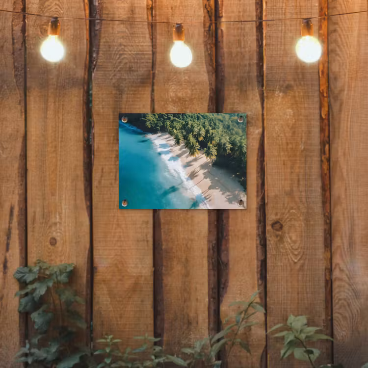 Tuinposter - - Tropisch - Strand - Water - Palmbomen — 2