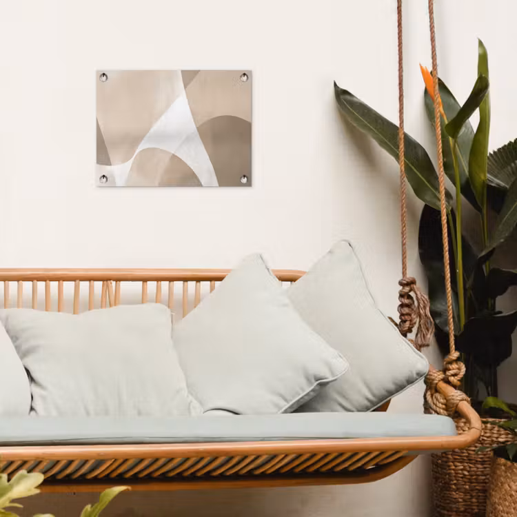 Tuinposter - Vloeiende vlakken - Harmonieus - Golvend — 4