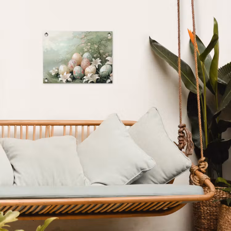 Tuinposter - Paaseieren - Pasteltinten - Bloemen — 4