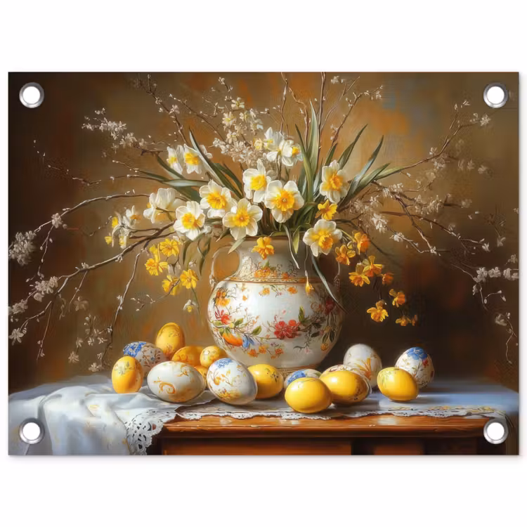 Tuinposter - Paaseieren - Stilleven - Vaas — 1