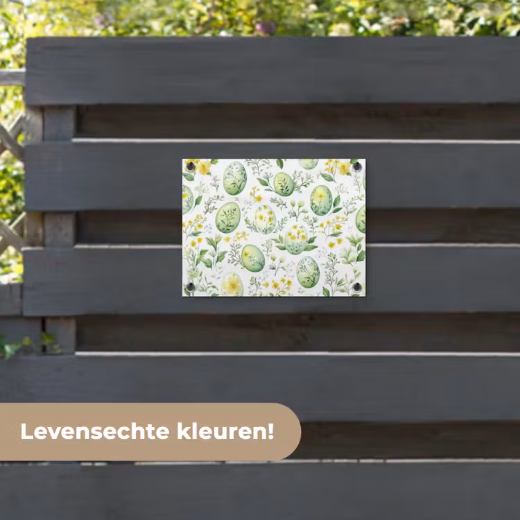 Tuinposter - Patroon - Groen - Eieren — 6