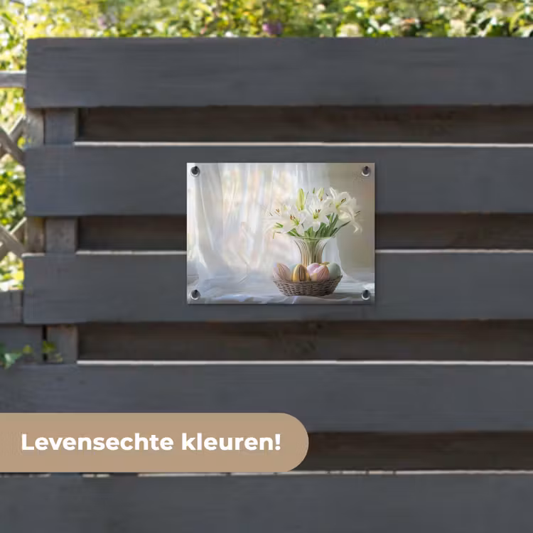 Tuinposter - Vaas - Eieren - Bloemen — 6