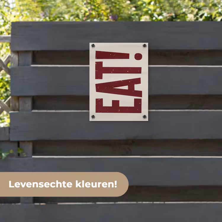Tuinposter - Red - Eten - Vintage - Decoratie — 6