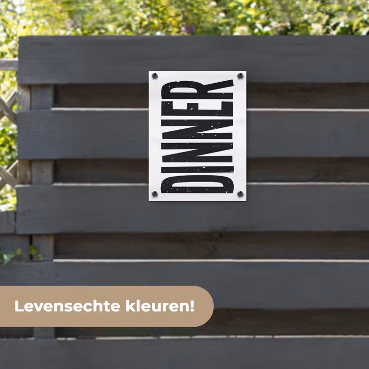 Tuinposter - Zwart - Decoratie - Vintage - Eten — 6