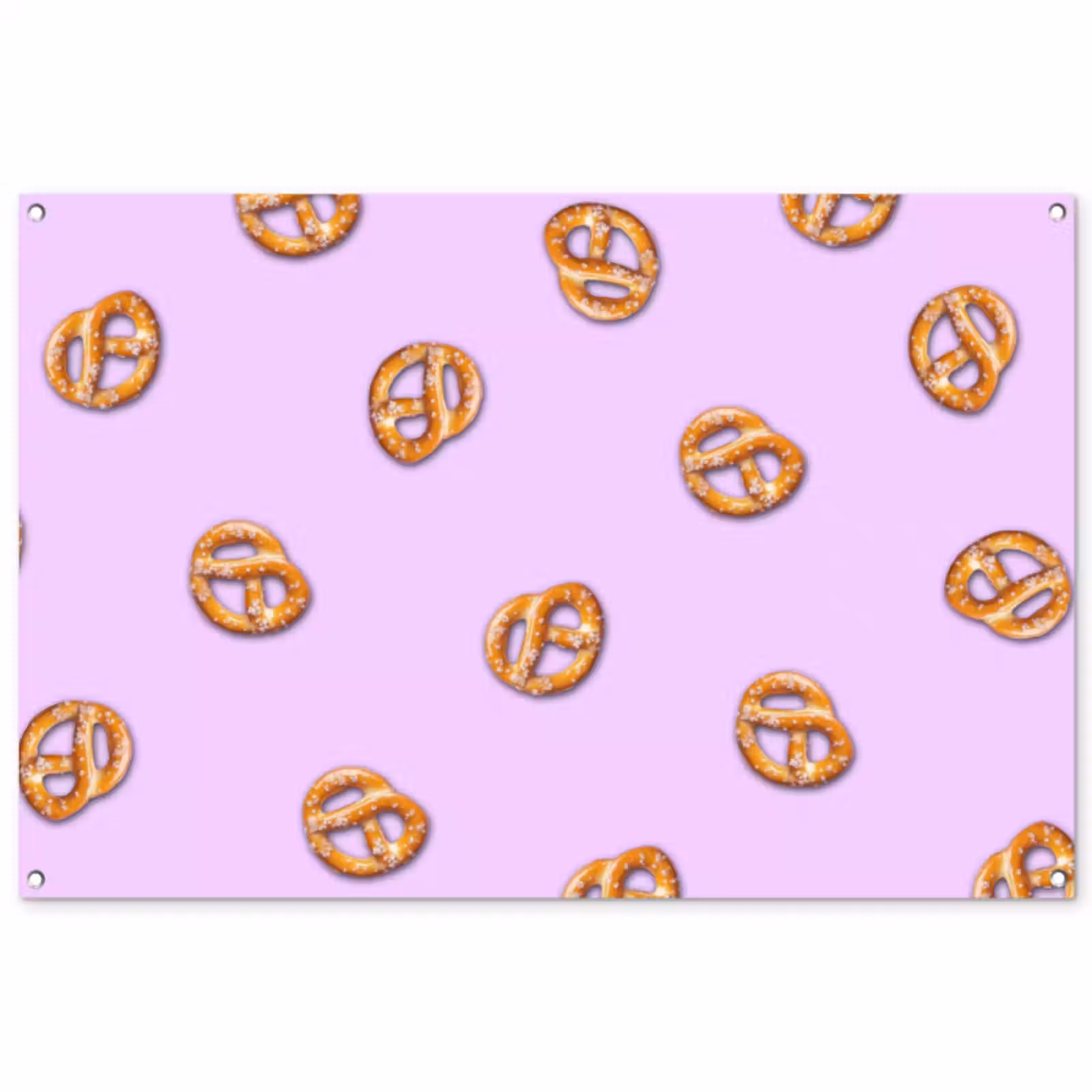 Tuinposter - Pretzels - Eten - Paars — 1