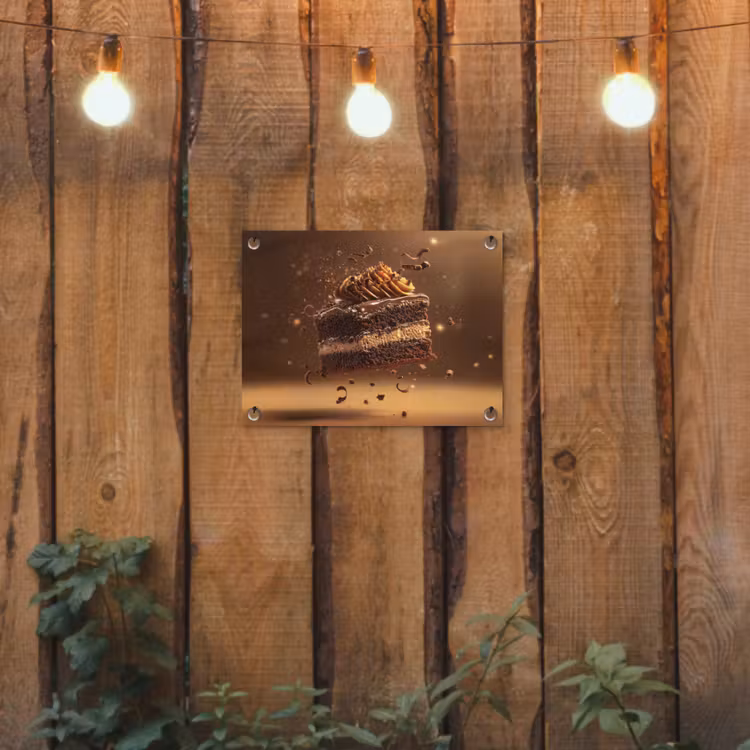 Tuinposter - Taart - Chocolade - Eten - Brownie — 2