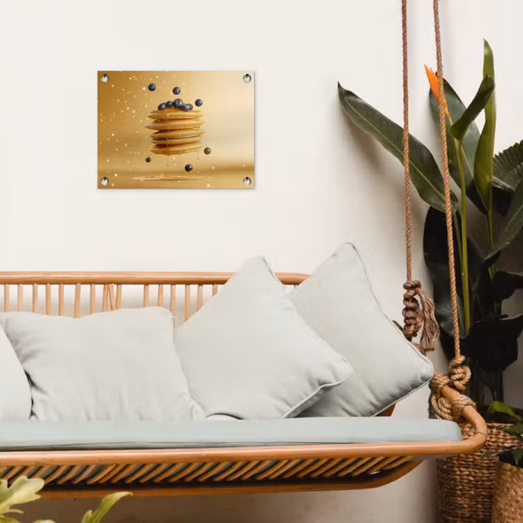 Tuinposter - Pannenkoeken - Eten - Honing - Geel — 4