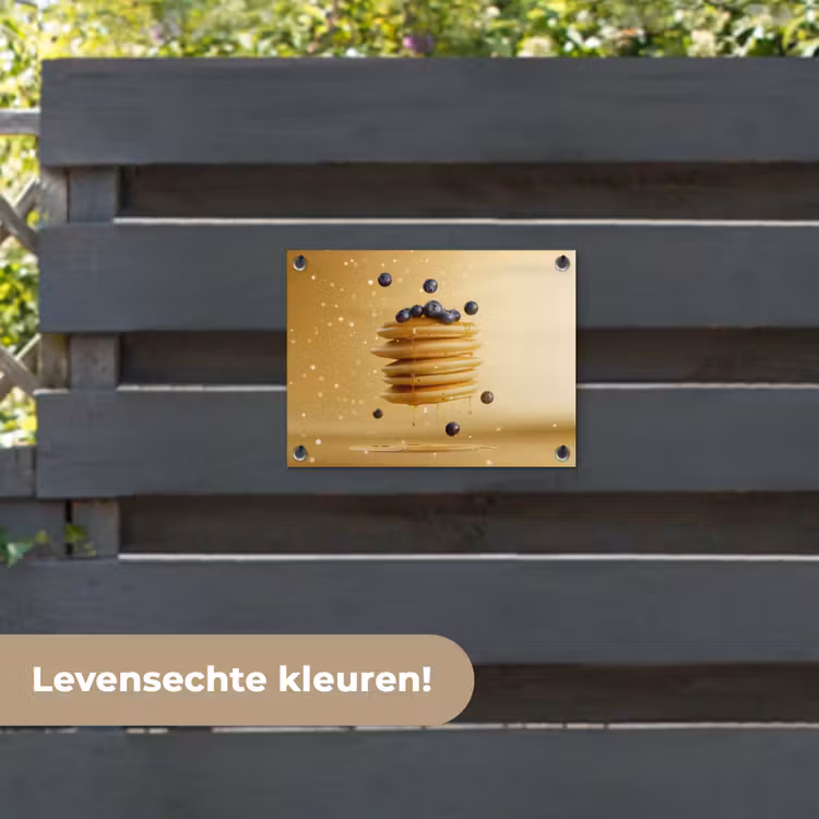 Tuinposter - Pannenkoeken - Eten - Honing - Geel — 6
