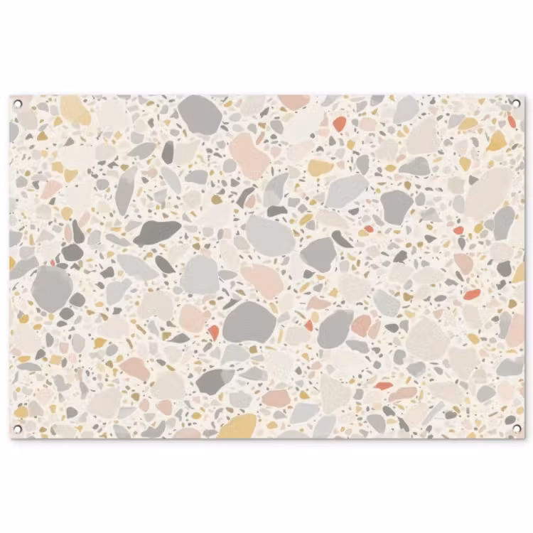 Tuinposter - Patronen - Licht - Terrazzo - Decoratie — 1