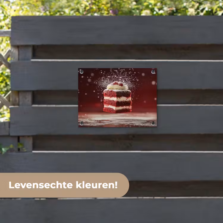 Tuinposter - Rode - Velvet - Taart - Eten — 6